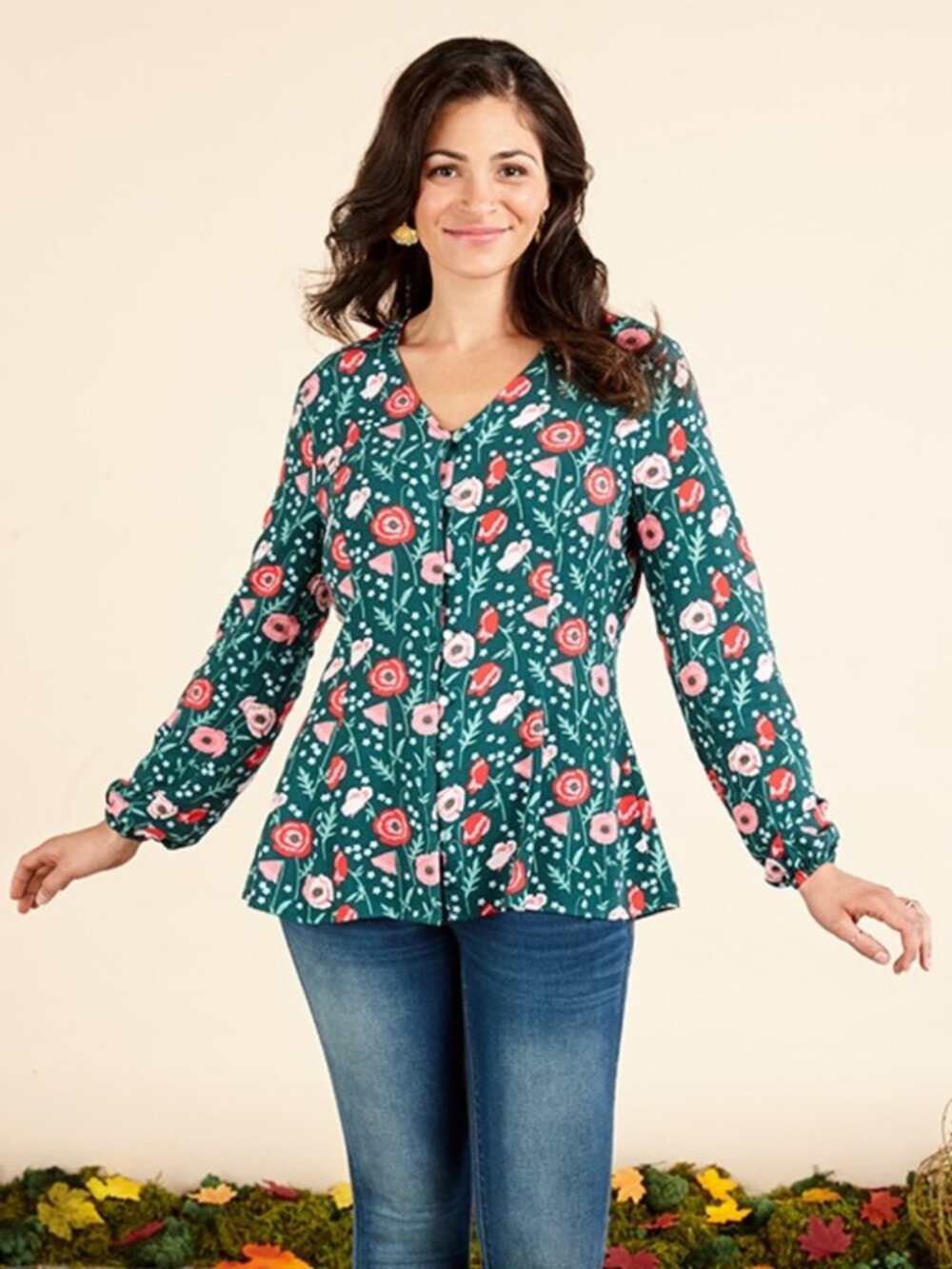 Matilda Jane Yesteryear Tunic Top Size Small